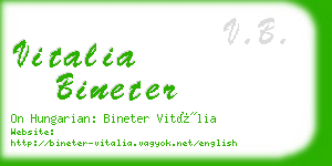 vitalia bineter business card